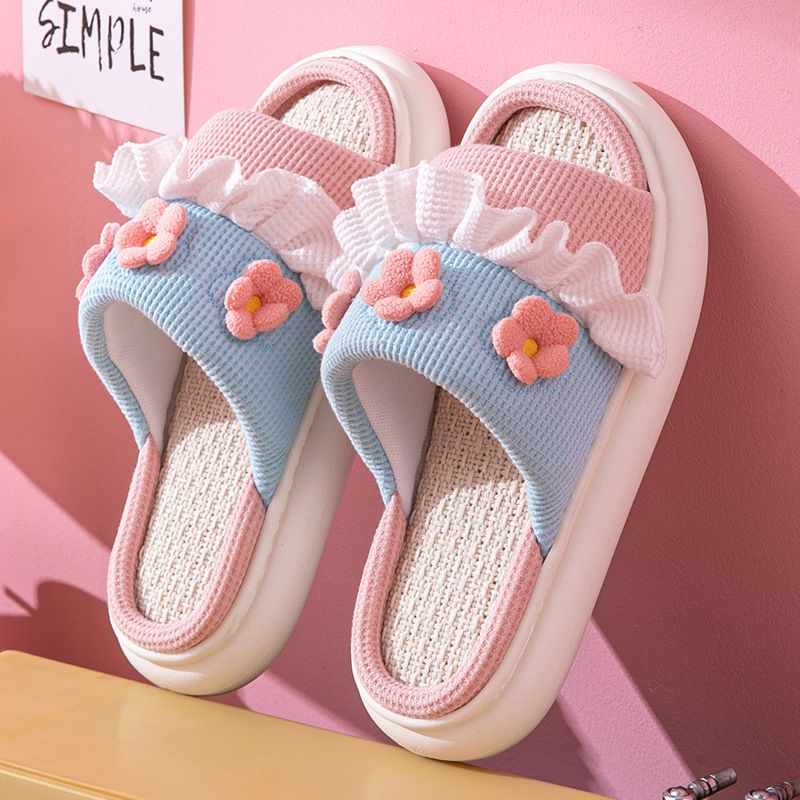 Slipper Comfortable Quick Drying Breathable Skidproof Women Sandal for Home Bedroom Pink 38/39 for 37-38