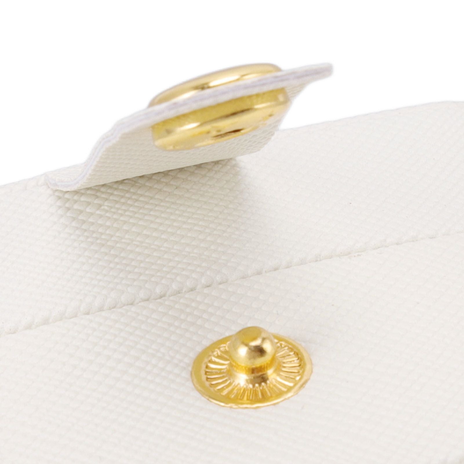 Mini Ring Storage Box PU Leather Small Jewelry Box Organizer Small Travel Earring Case White