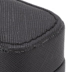 Mini Ring Storage Box PU Leather Small Jewelry Box Organizer Small Travel Earring Case Black
