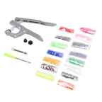 Plastic Snap Set Plastic Stainless Steel Practical Sewing Snaps Fasteners Kit Snap Plier with 150pcs T5 Buckle for Clothing