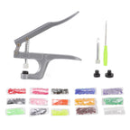 Plastic Snap Set Plastic Stainless Steel Practical Sewing Snaps Fasteners Kit Snap Plier with 150pcs T5 Buckle for Clothing