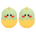 2Pcs Silicone Ice Face Mold Yellow Chicken Shape Face Eye Ice Roller for Men Women Reducing Swelling Pain Inflammation