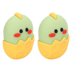 2Pcs Silicone Ice Face Mold Yellow Chicken Shape Face Eye Ice Roller for Men Women Reducing Swelling Pain Inflammation