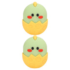 2Pcs Silicone Ice Face Mold Yellow Chicken Shape Face Eye Ice Roller for Men Women Reducing Swelling Pain Inflammation
