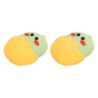 2Pcs Silicone Ice Face Mold Yellow Chicken Shape Face Eye Ice Roller for Men Women Reducing Swelling Pain Inflammation