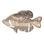 Wooden Hollowed Fish Figurine Multilayer Boxwood Decorative Wooden Hollowed Fish Striped for Home Office Canteen Bass