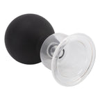 4Pcs Glass Cupping Set Black Silicone Ball Massage Vacuum Suction Cupping for Facial Skin
