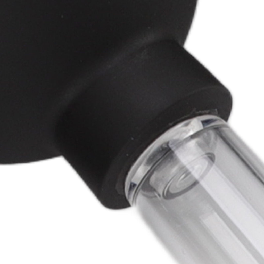 4Pcs Glass Cupping Set Black Silicone Ball Massage Vacuum Suction Cupping for Facial Skin