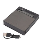 Cigarettes Case Box Automatic Ejection Holder with Dual Arc Lighter USB Rechargeable Power Display Windproof for 10 Cigarettes