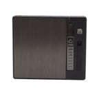 Cigarettes Case Box Automatic Ejection Holder with Dual Arc Lighter USB Rechargeable Power Display Windproof for 10 Cigarettes
