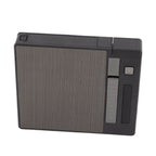 Cigarettes Case Box Automatic Ejection Holder with Dual Arc Lighter USB Rechargeable Power Display Windproof for 10 Cigarettes