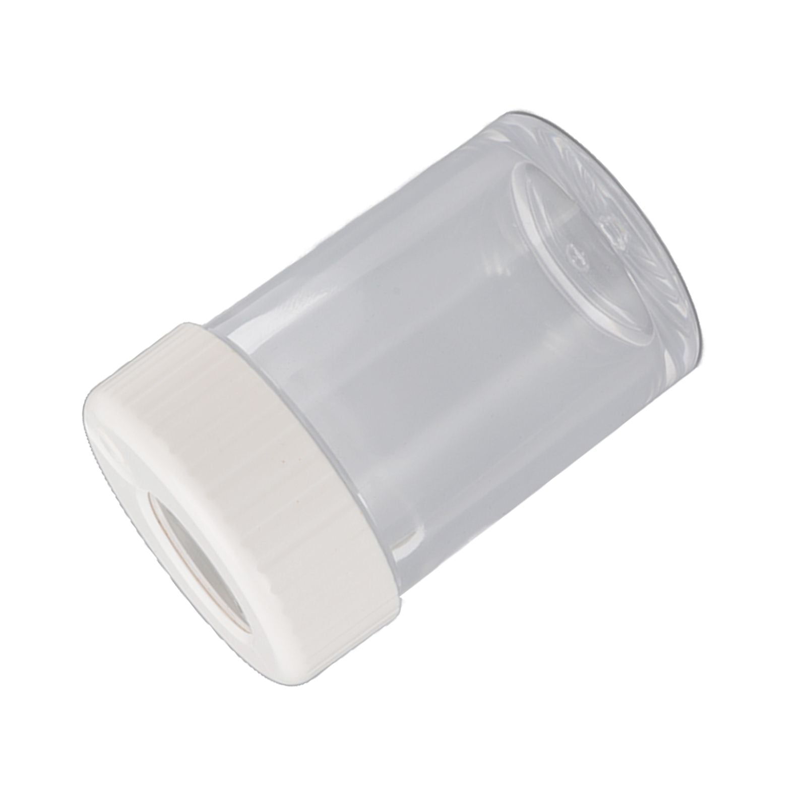 Magnifying Viewing Jar Multifunction Waterproof Magnifying Glass Storage Jar with LED Light for Home Travel White