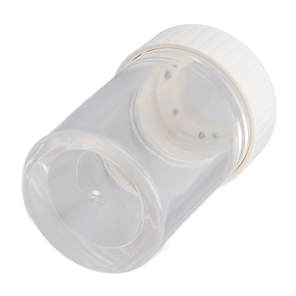 Magnifying Viewing Jar Multifunction Waterproof Magnifying Glass Storage Jar with LED Light for Home Travel White
