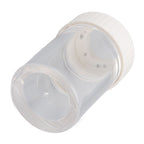 Magnifying Viewing Jar Multifunction Waterproof Magnifying Glass Storage Jar with LED Light for Home Travel White