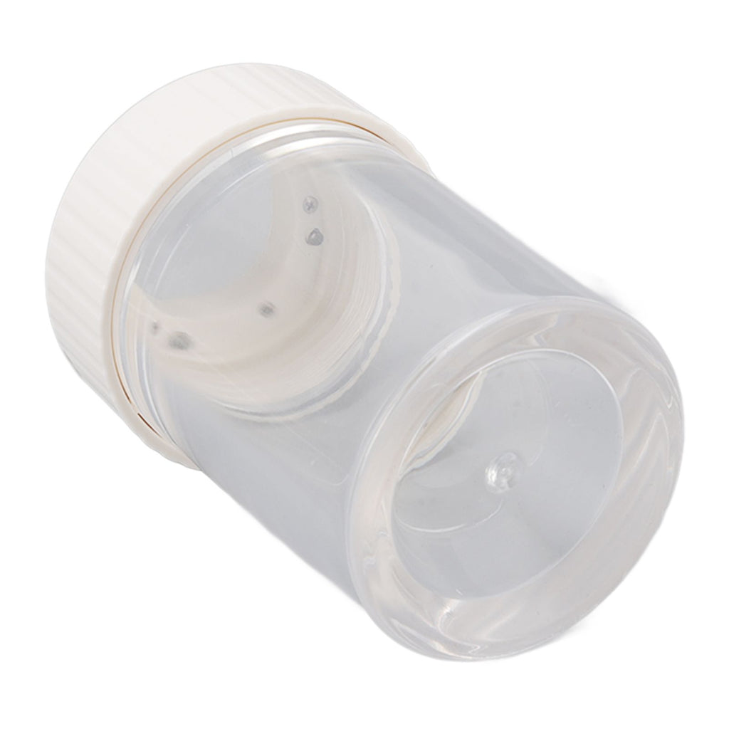 Magnifying Viewing Jar Multifunction Waterproof Magnifying Glass Storage Jar with LED Light for Home Travel White