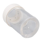 Magnifying Viewing Jar Multifunction Waterproof Magnifying Glass Storage Jar with LED Light for Home Travel White