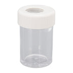 Magnifying Viewing Jar Multifunction Waterproof Magnifying Glass Storage Jar with LED Light for Home Travel White