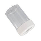 Magnifying Viewing Jar Multifunction Waterproof Magnifying Glass Storage Jar with LED Light for Home Travel White