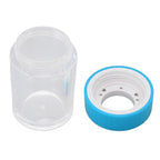 Magnifying Viewing Jar Multifunctional Waterproof Portable Magnifying Glass Storage Jar with LED Light for Tobacco Blue