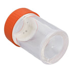 Magnifying Viewing Jar Multifunctional Waterproof Portable Magnifying Glass Storage Jar with LED Light for Tobacco Orange
