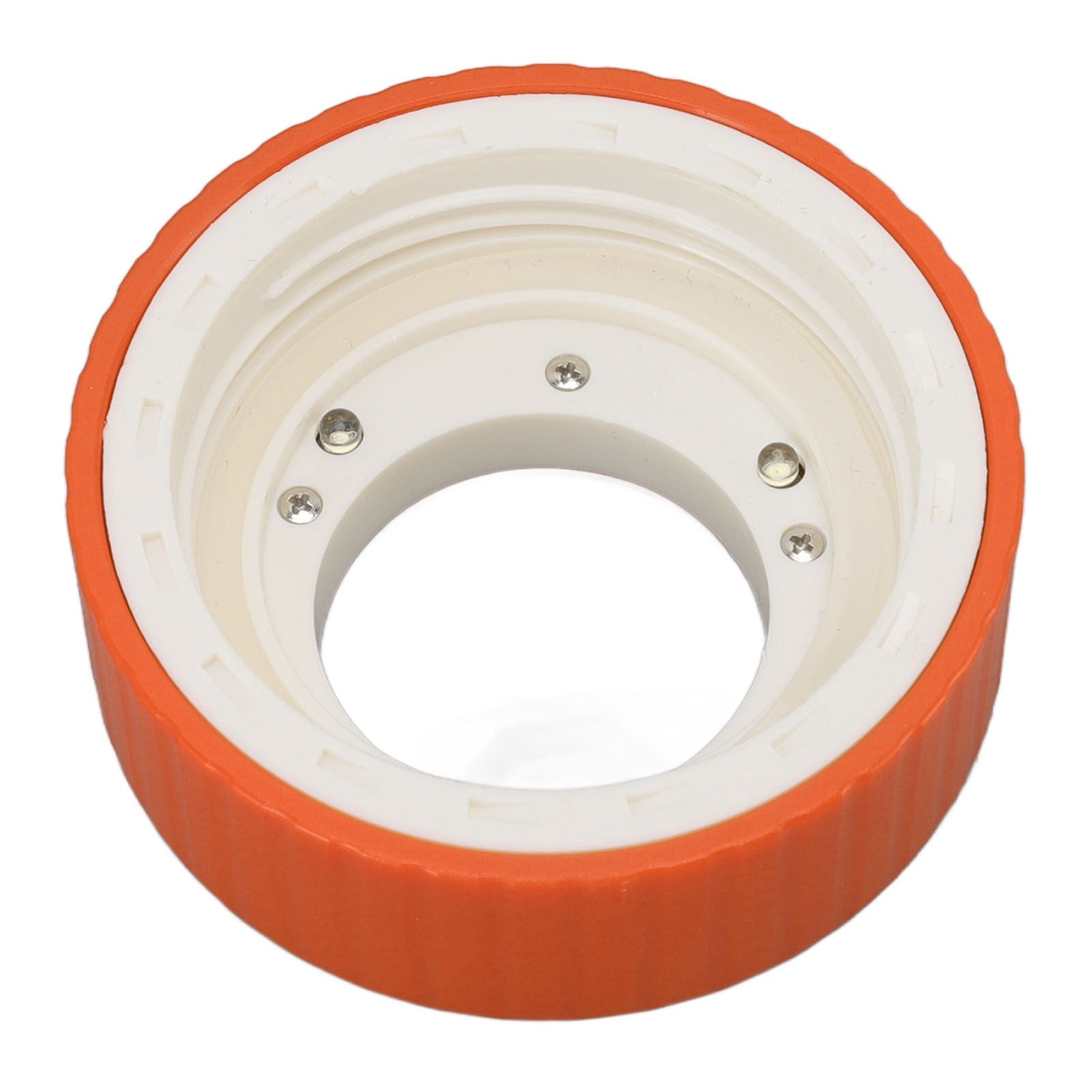 Magnifying Viewing Jar Multifunctional Waterproof Portable Magnifying Glass Storage Jar with LED Light for Tobacco Orange