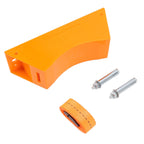 Gas Cylinder Holder Plastic Cylinder Wall Mounted Fixed Bracket with Expansion Screw Safety Strap Orange