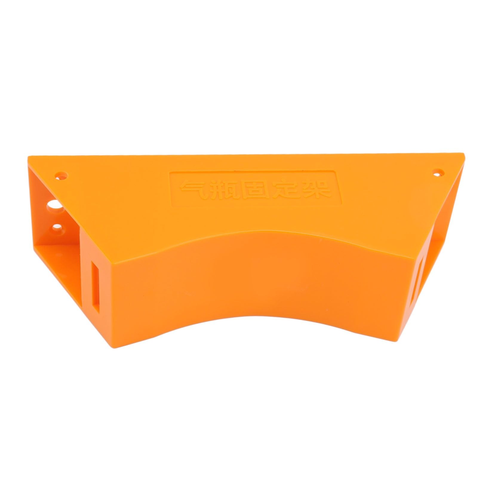 Gas Cylinder Holder Plastic Cylinder Wall Mounted Fixed Bracket with Expansion Screw Safety Strap Orange