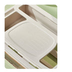 Router Storage Box Multi Hole Detachable Design Plastic Anti Drop Cable Management Case White 3 Layer