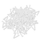 100pcs Pig Umbilical Cord Clamps White Plastic Livestock Umbilical Cord Clips for Production with 1 Hemostatic Forcep