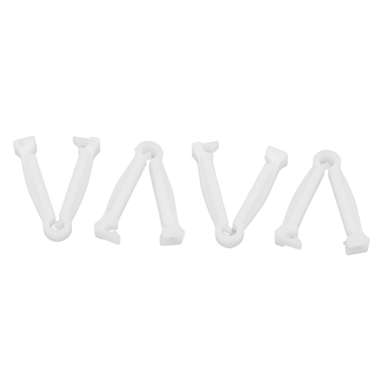 100pcs Pig Umbilical Cord Clamps White Plastic Livestock Umbilical Cord Clips for Production with 1 Hemostatic Forcep