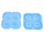 4 Hole Diamond Shaped Ice Cube Mold Silicone Ice Cube Trays for Cake Molds DIY Chocolate Candy Blue