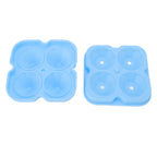 4 Hole Diamond Shaped Ice Cube Mold Silicone Ice Cube Trays for Cake Molds DIY Chocolate Candy Blue