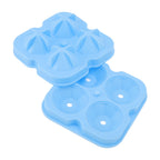 4 Hole Diamond Shaped Ice Cube Mold Silicone Ice Cube Trays for Cake Molds DIY Chocolate Candy Blue
