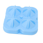 4 Hole Diamond Shaped Ice Cube Mold Silicone Ice Cube Trays for Cake Molds DIY Chocolate Candy Blue