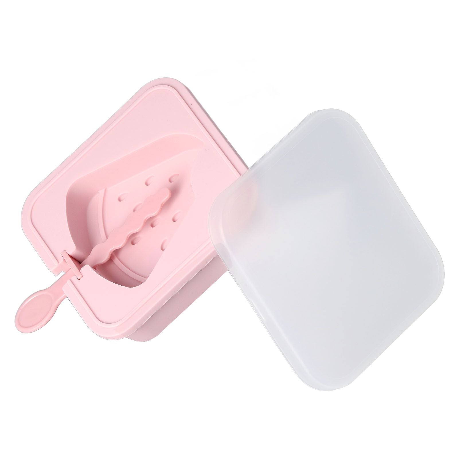 Popsicle Molds Reusable Stackable DIY Silicone Ice Cream Popsicle Cakesickle Molds Kitchen Tools with Lid Stick Watermelon