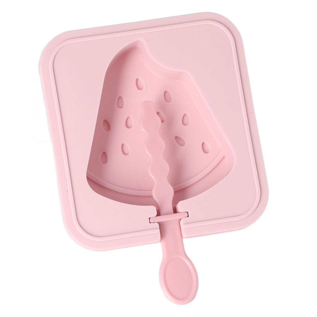 Popsicle Molds Reusable Stackable DIY Silicone Ice Cream Popsicle Cakesickle Molds Kitchen Tools with Lid Stick Watermelon