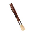 Coffee Grinder Cleaning Brush Black Walnut Coffee Powder Cleaning Brush Coffee Bar Bristle Brush with Lanyard