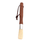 Coffee Grinder Cleaning Brush Black Walnut Coffee Powder Cleaning Brush Coffee Bar Bristle Brush with Lanyard