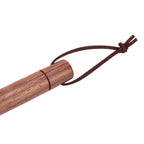Coffee Grinder Cleaning Brush Black Walnut Coffee Powder Cleaning Brush Coffee Bar Bristle Brush with Lanyard