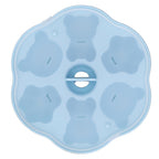 Jelly Mold Silicone Lovely Bear Cat Paw Ice Cube Cake Pudding Kitchen Mould with Lid for Home Kitchen Blue