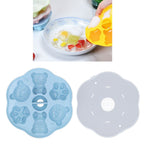Jelly Mold Silicone Lovely Bear Cat Paw Ice Cube Cake Pudding Kitchen Mould with Lid for Home Kitchen Blue