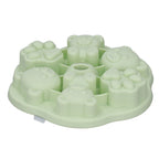 Jelly Mold Silicone Lovely Bear Cat Paw Ice Cube Cake Pudding Kitchen Mould with Lid for Home Kitchen Green