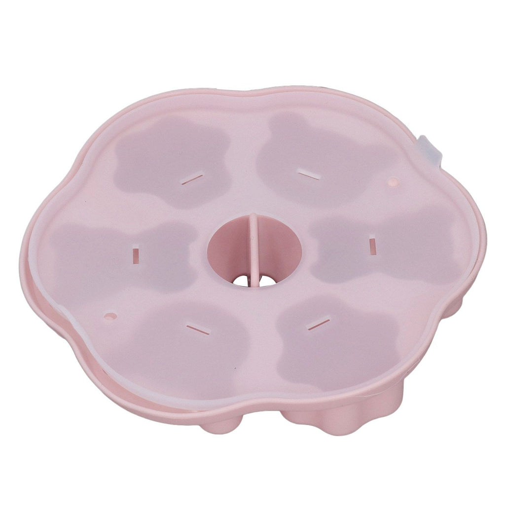 Jelly Mold Silicone Lovely Bear Cat Paw Ice Cube Cake Pudding Kitchen Mould with Lid for Home Kitchen Pink