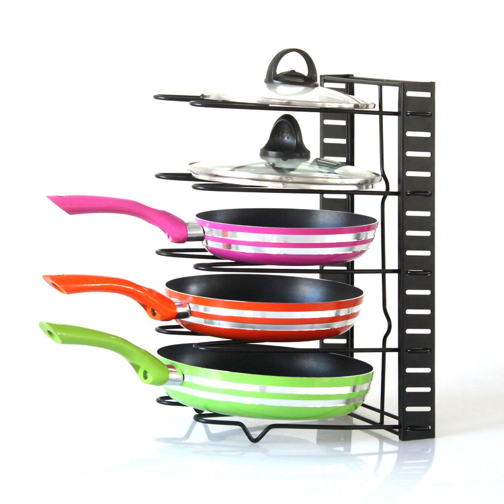 Multi Layer Pot Shelf Thicken Iron Art Pot Holder for Cutting Board Chopping Board Pot Cover 8 Layers