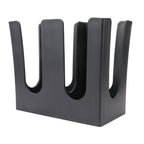 Cup and Lid Holder Plastic Straight 2 Compartments Black Paper Cup Holder Organizer for Disposable Cup Tea Shop