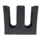 Cup and Lid Holder Plastic Straight 2 Compartments Black Paper Cup Holder Organizer for Disposable Cup Tea Shop