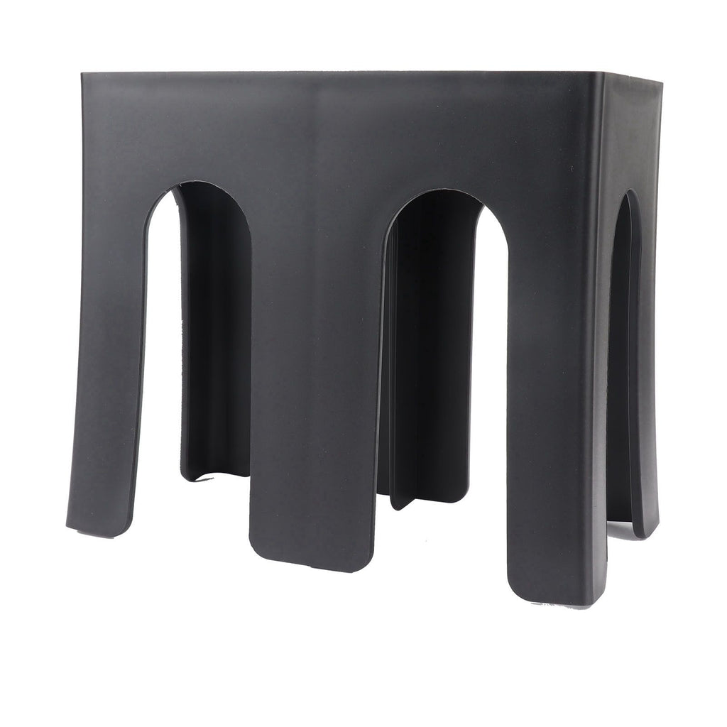 Cup and Lid Holder Plastic Straight 2 Compartments Black Paper Cup Holder Organizer for Disposable Cup Tea Shop