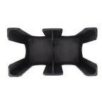 Cup and Lid Holder Plastic Straight 2 Compartments Black Paper Cup Holder Organizer for Disposable Cup Tea Shop