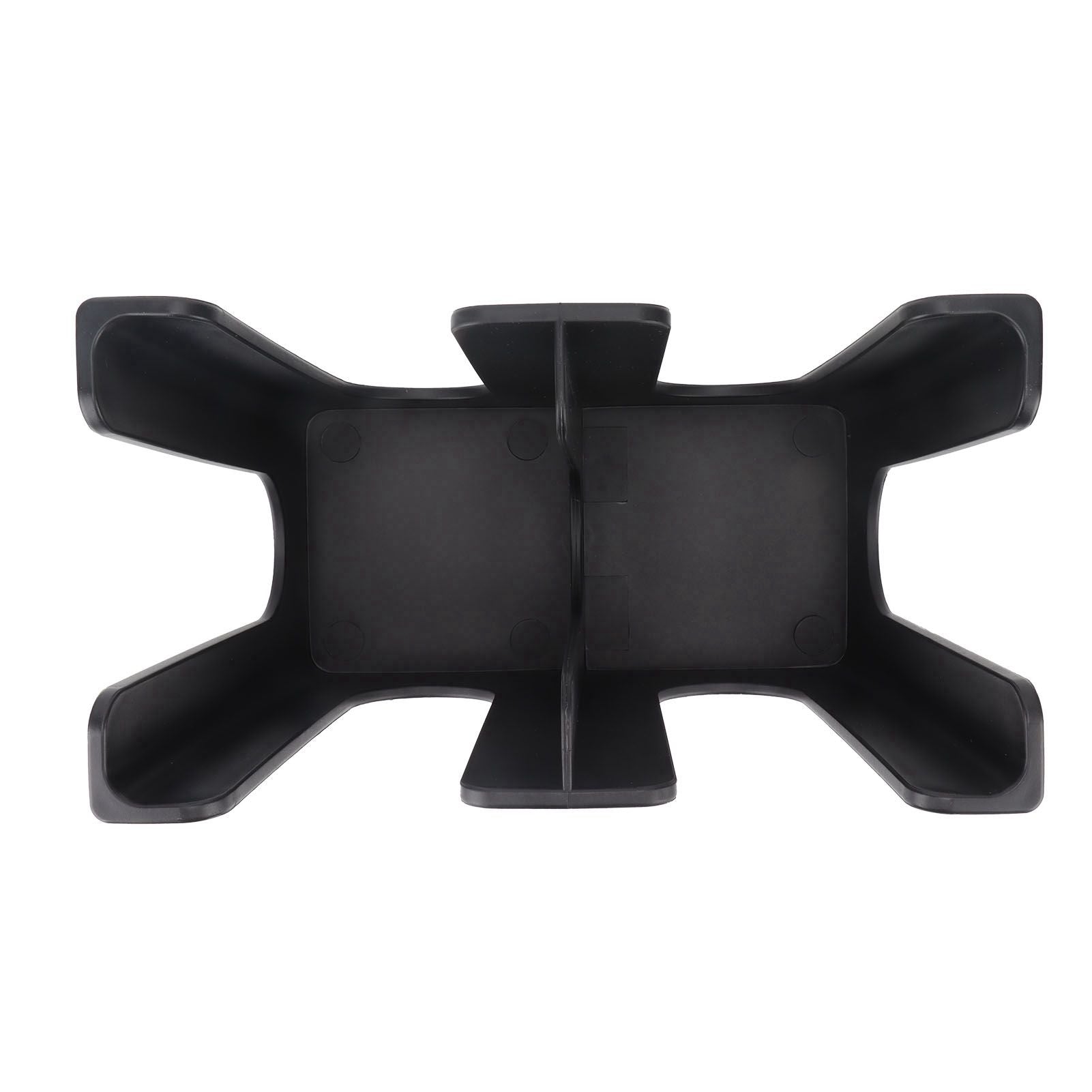 Cup and Lid Holder Plastic Straight 2 Compartments Black Paper Cup Holder Organizer for Disposable Cup Tea Shop
