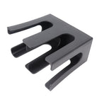 Cup and Lid Holder Plastic Straight 2 Compartments Black Paper Cup Holder Organizer for Disposable Cup Tea Shop